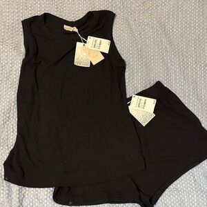 Barefoot Dreams Black Tank lounge set